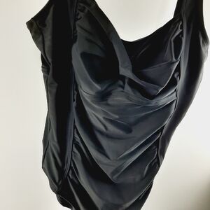 ❤️ Merona Elegant Black One-Piece Swimsuit